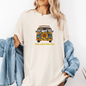 Peace Love & Road Trips Unisex T-shirt - Vintage Van Graphic and Sunflowers Design - EternalAscension