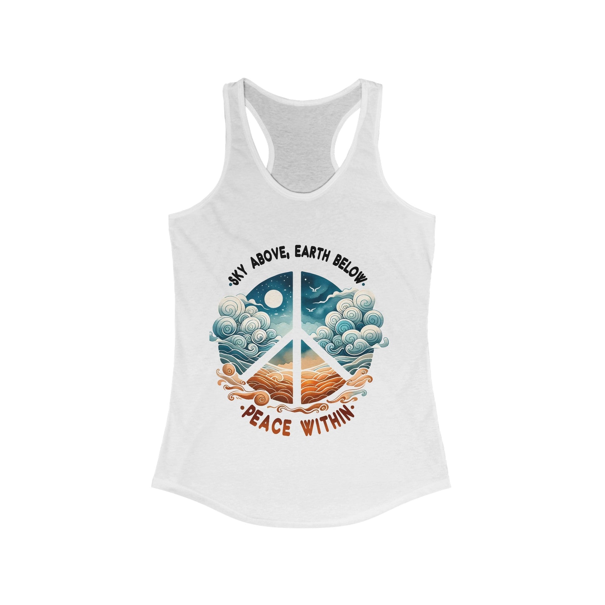 Peace Within Women's Ideal Racerback Tank - EternalAscension