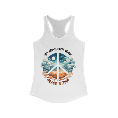 Peace Within Women's Ideal Racerback Tank - EternalAscension