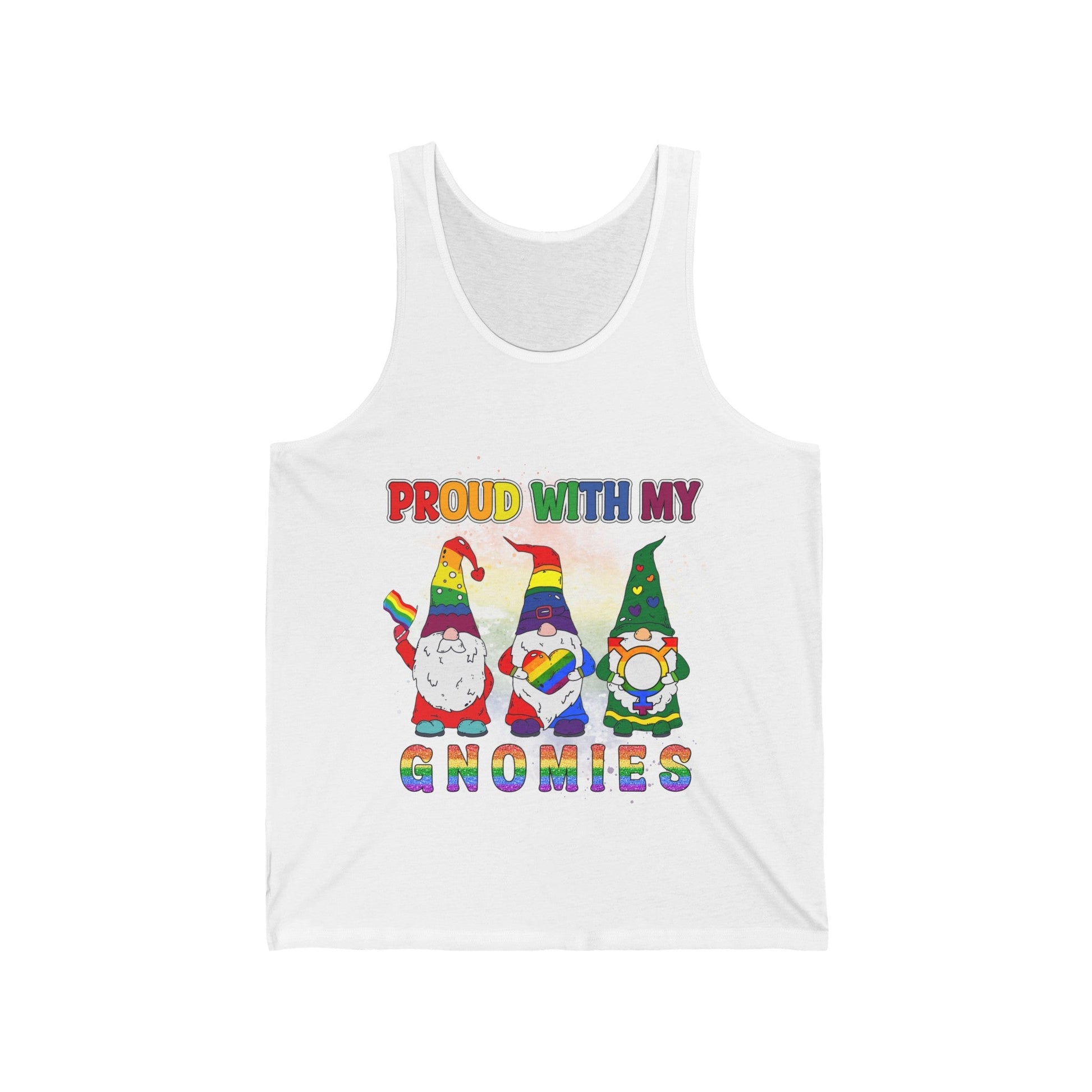 Proud with my Gnomies Unisex Jersey Tank - EternalAscension