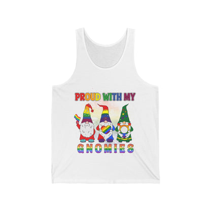Proud with my Gnomies Unisex Jersey Tank - EternalAscension