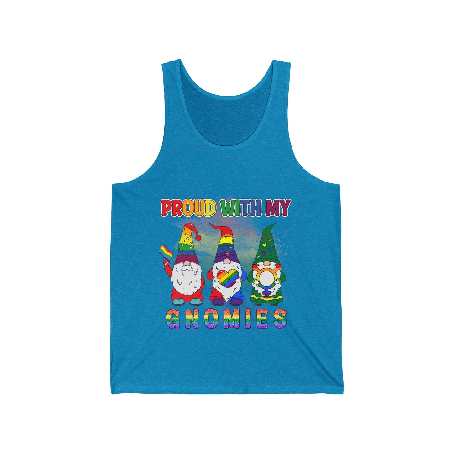 Proud with my Gnomies Unisex Jersey Tank - EternalAscension