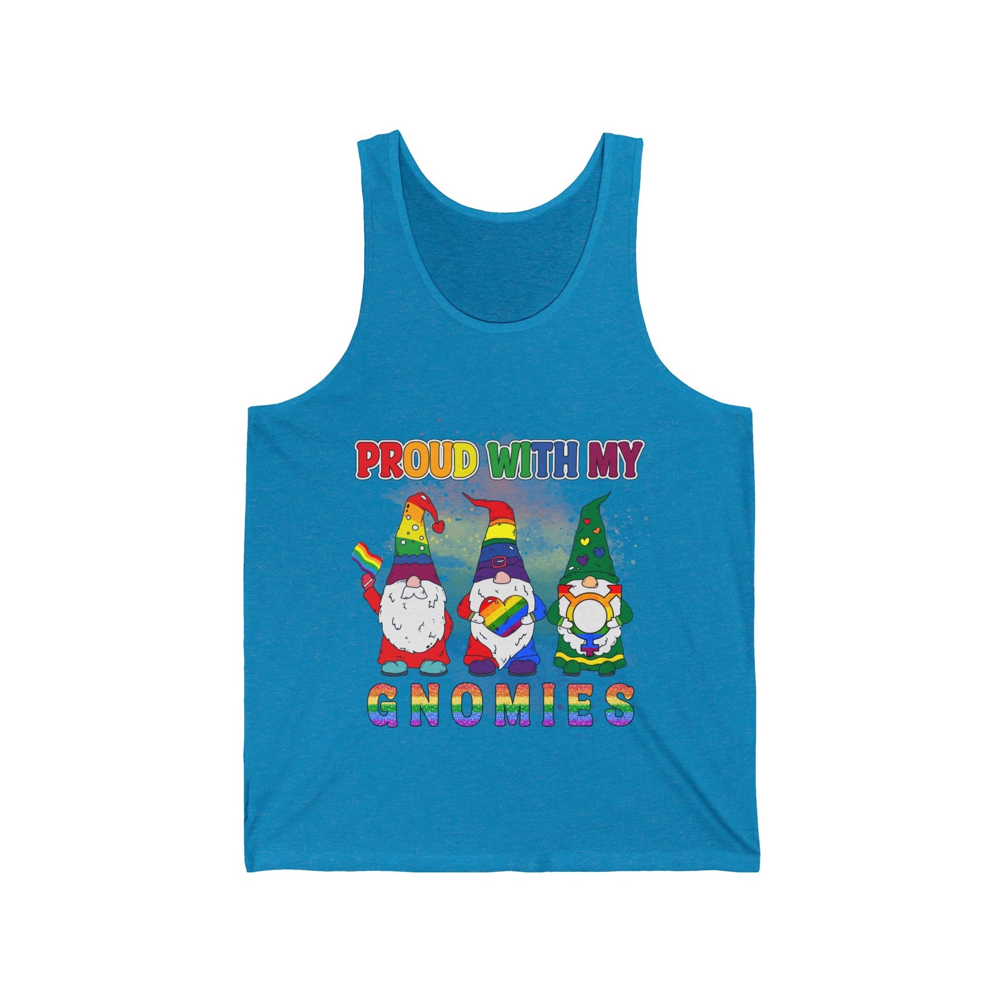 Proud with my Gnomies Unisex Jersey Tank - EternalAscension