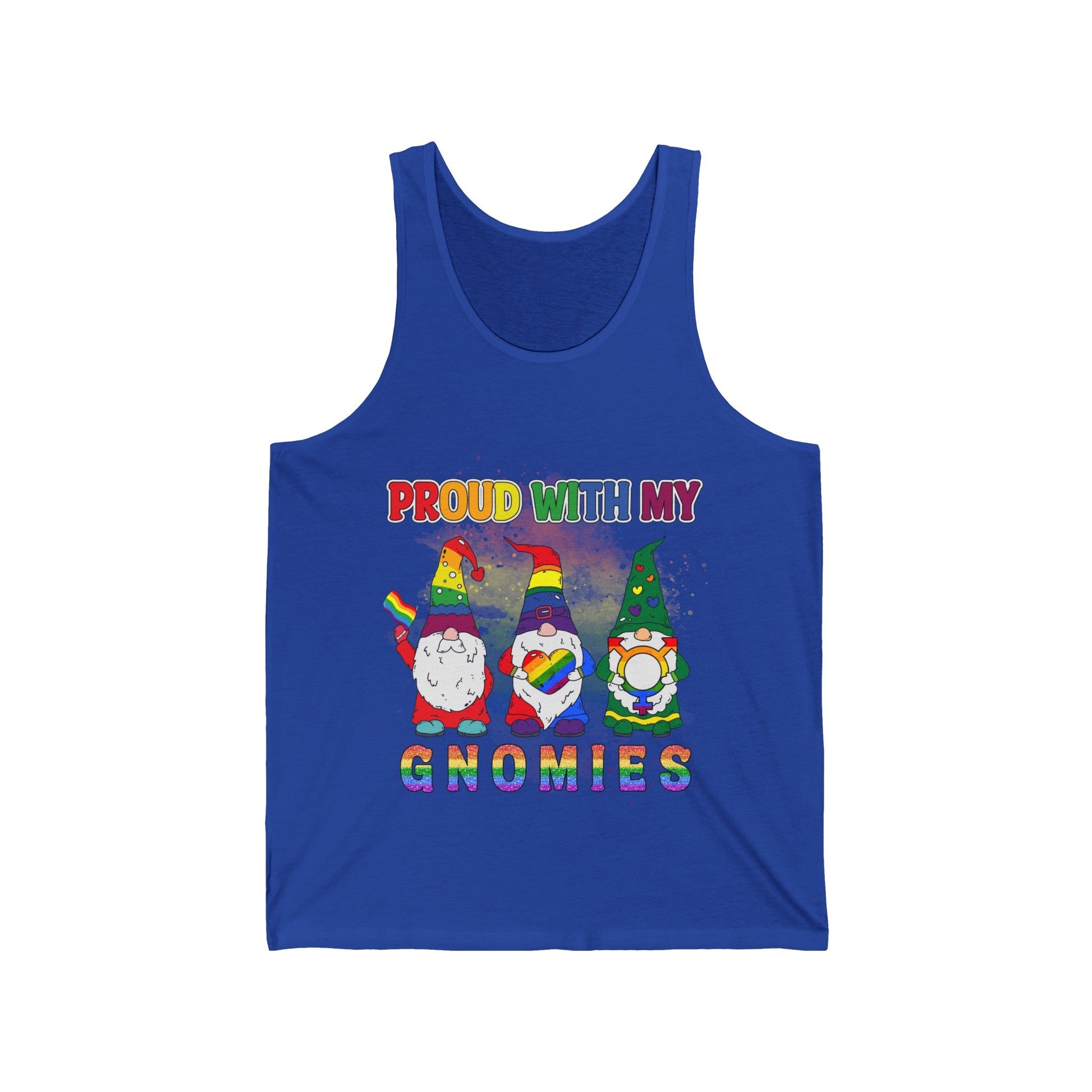 Proud with my Gnomies Unisex Jersey Tank - EternalAscension