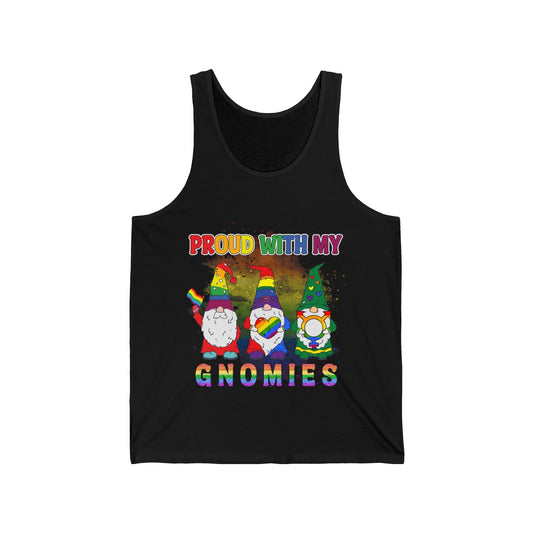 Proud with my Gnomies Unisex Jersey Tank - EternalAscension