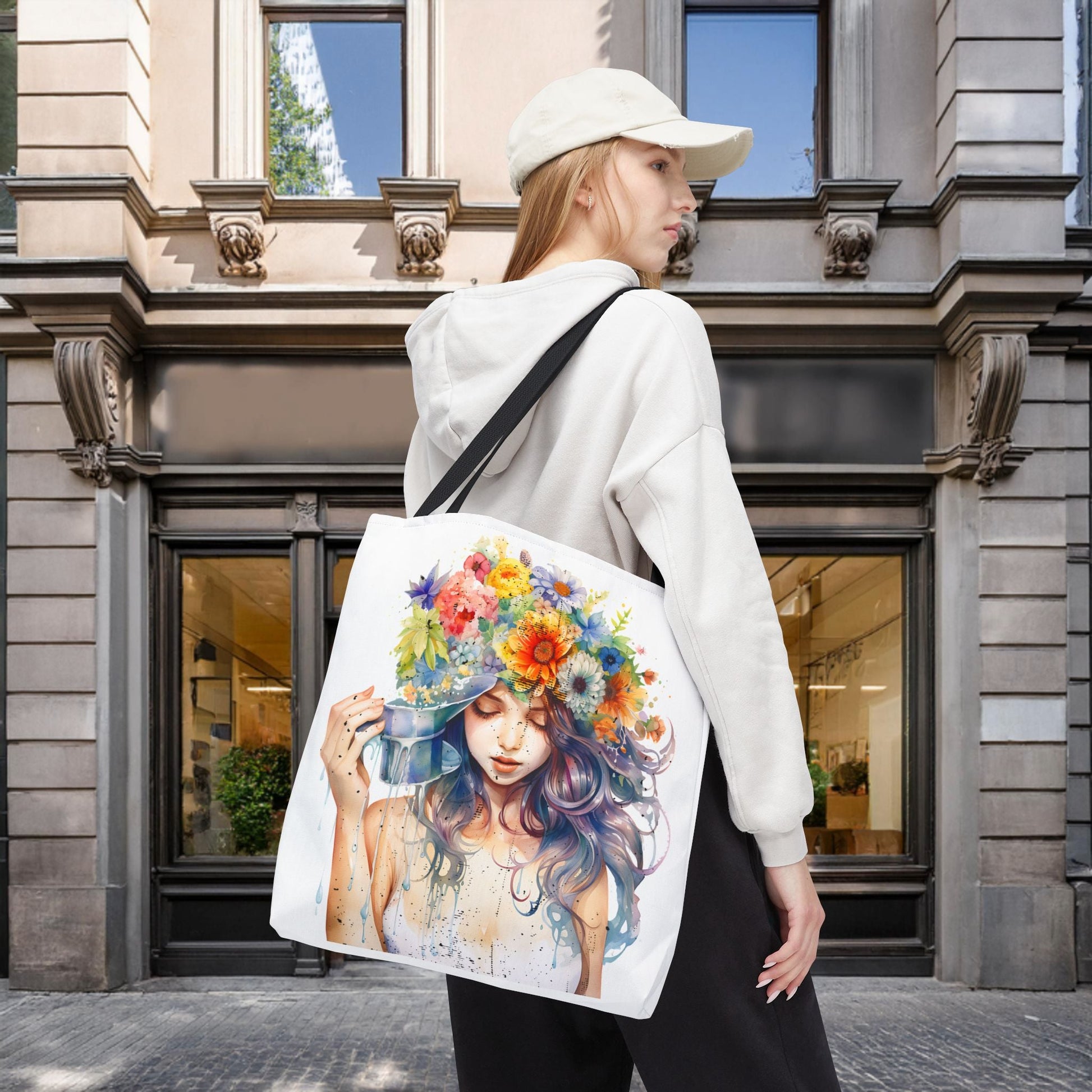 Serene Blossom Tote Bag – Perfect for Art and Nature Lovers - EternalAscension