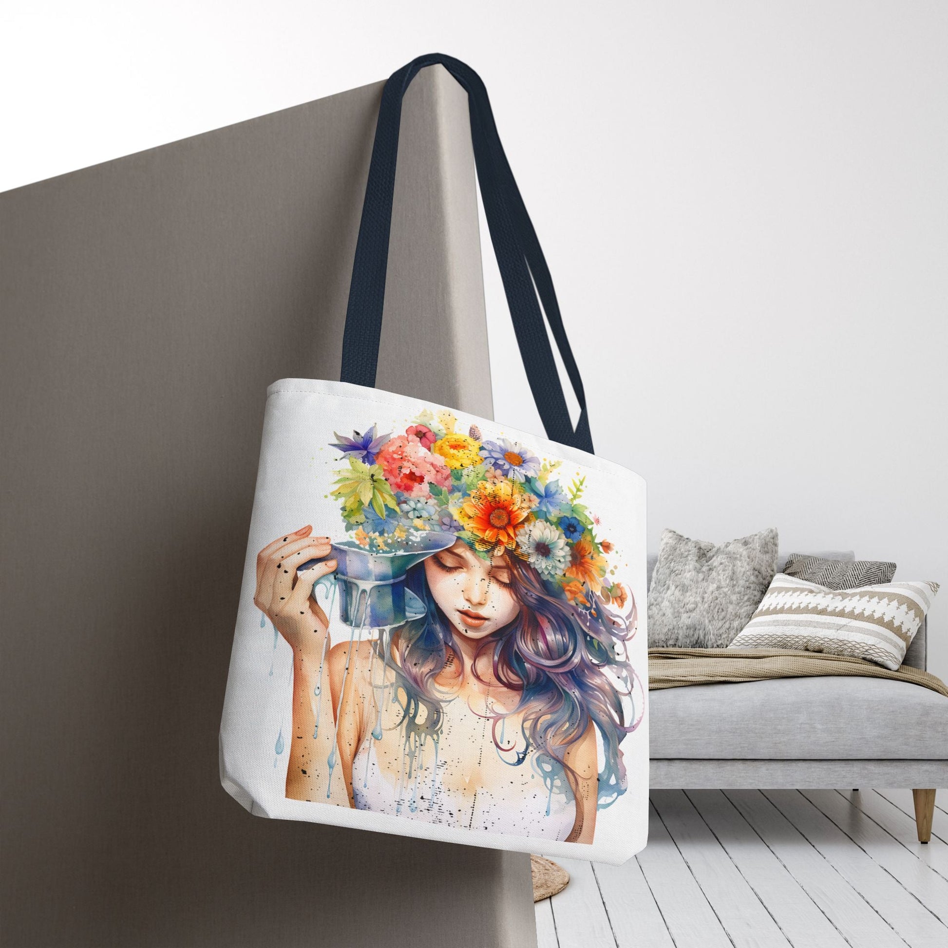 Serene Blossom Tote Bag – Perfect for Art and Nature Lovers - EternalAscension