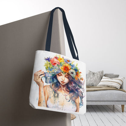 Serene Blossom Tote Bag – Perfect for Art and Nature Lovers - EternalAscension