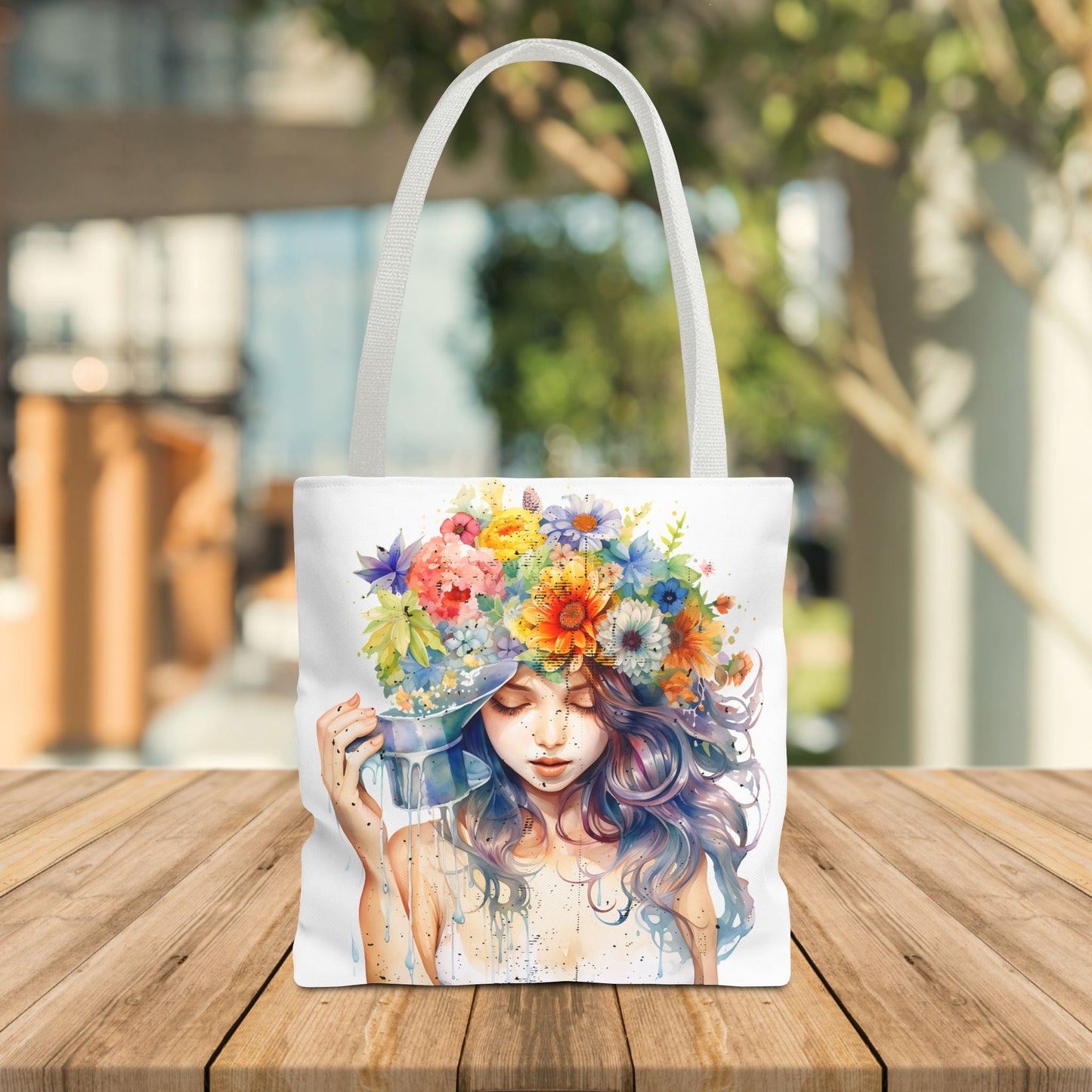 Serene Blossom Tote Bag – Perfect for Art and Nature Lovers - EternalAscension