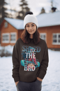 "Shred the Gnar Bro" Women's Graphic Snowboarding Sweatshirt - EternalAscension