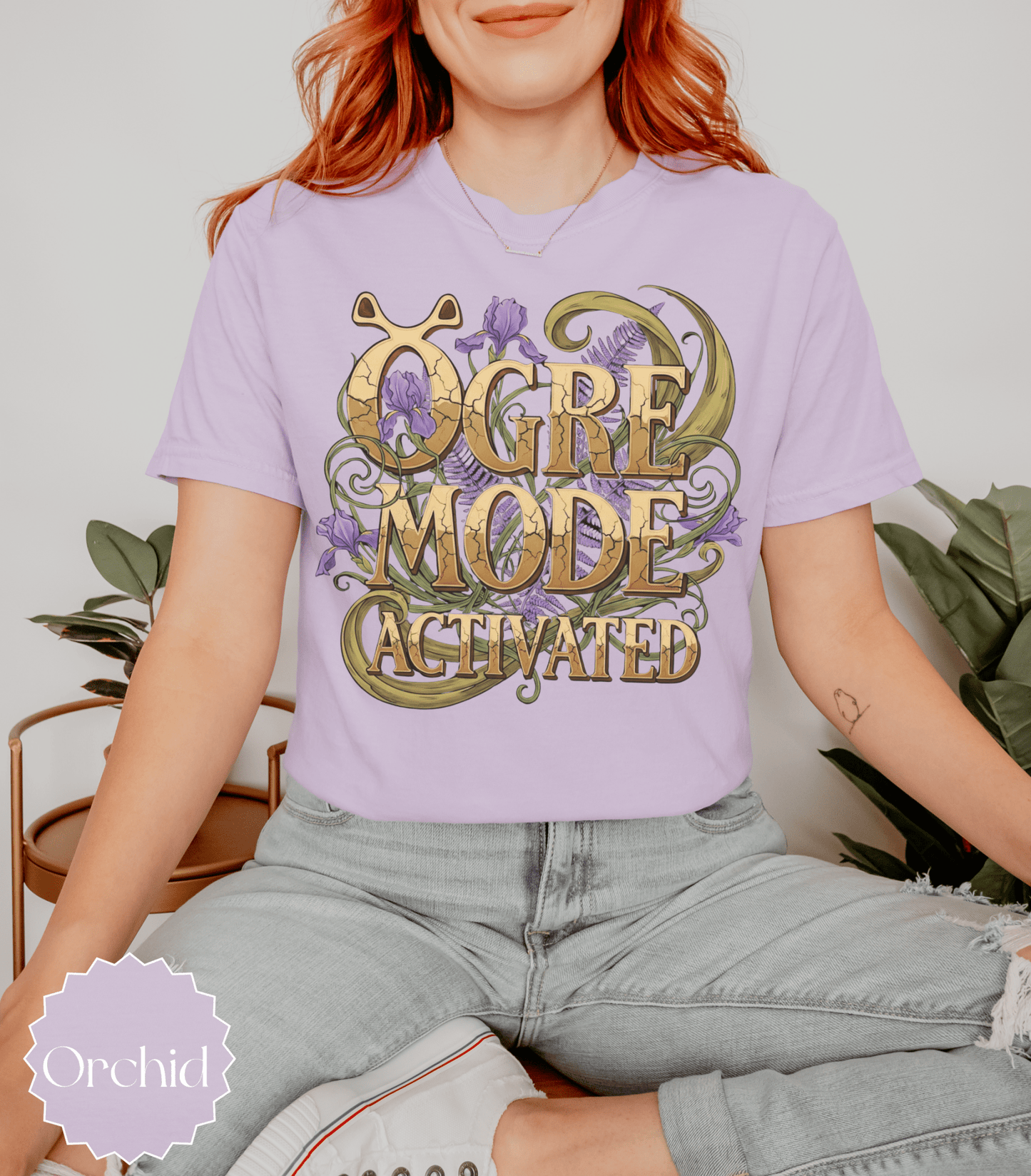 Shrek | Ogre Mode Activated Shirt | Funny Ogre T-Shirt | Comfort Colors Graphic Tee | Fantasy Cottagecore Gift | Fairy Tale Botanical Tshirt - EternalAscension