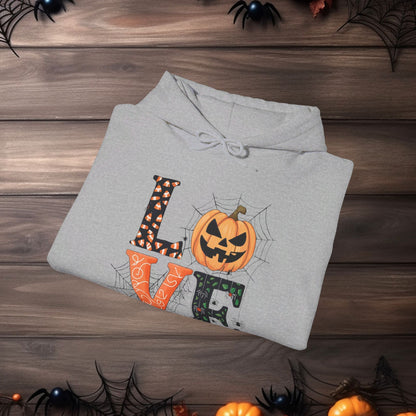 🎃 Spooky Love Halloween Hoodie 🎃Unisex Heavy Blend™ Hooded Sweatshirt - EternalAscension