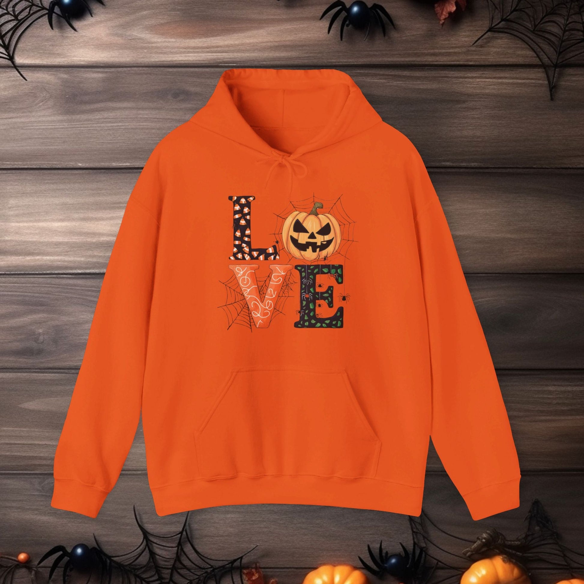 🎃 Spooky Love Halloween Hoodie 🎃Unisex Heavy Blend™ Hooded Sweatshirt - EternalAscension