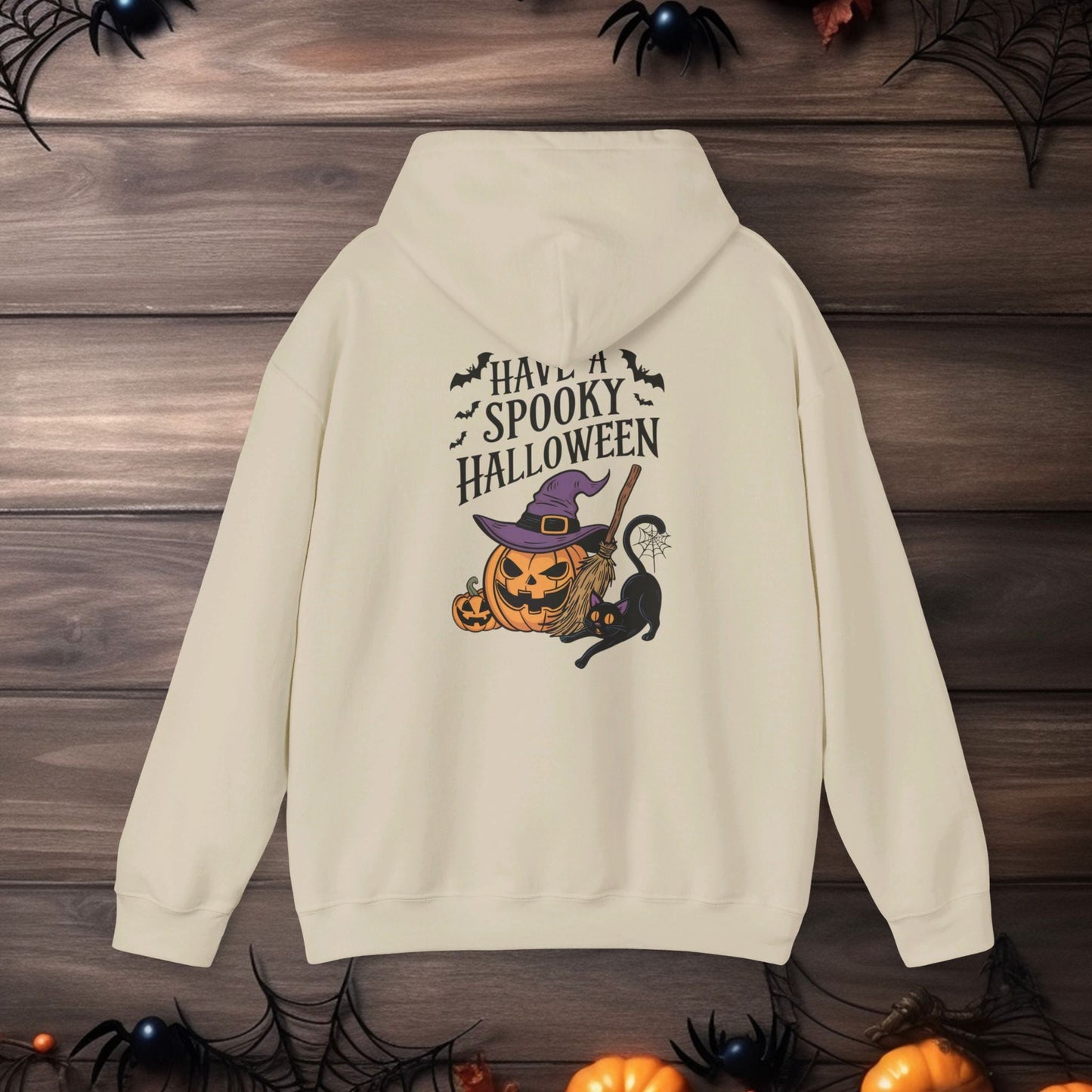 🎃 Spooky Love Halloween Hoodie 🎃Unisex Heavy Blend™ Hooded Sweatshirt - EternalAscension