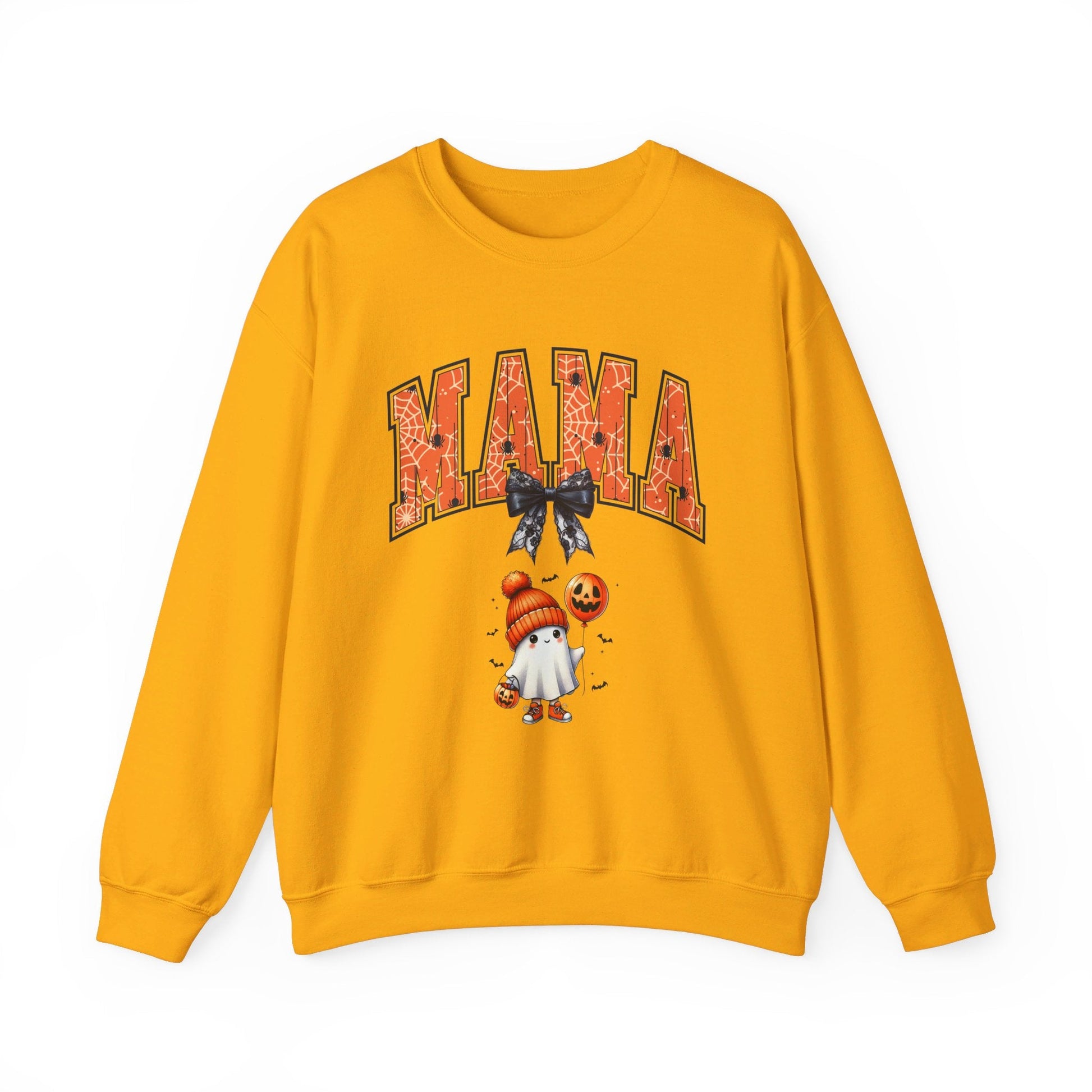 Spooky Mama Ghost Sweater Heavy Blend™ Crewneck Sweatshirt - EternalAscension
