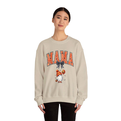 Spooky Mama Ghost Sweater Heavy Blend™ Crewneck Sweatshirt - EternalAscension