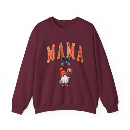 Spooky Mama Ghost Sweater Heavy Blend™ Crewneck Sweatshirt - EternalAscension