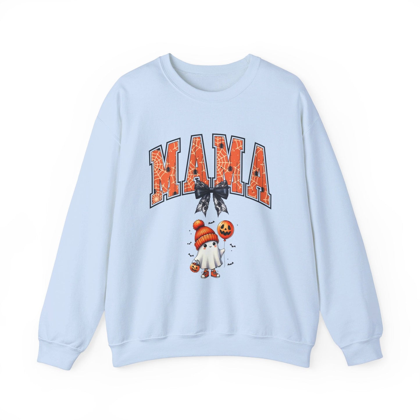 Spooky Mama Ghost Sweater Heavy Blend™ Crewneck Sweatshirt - EternalAscension