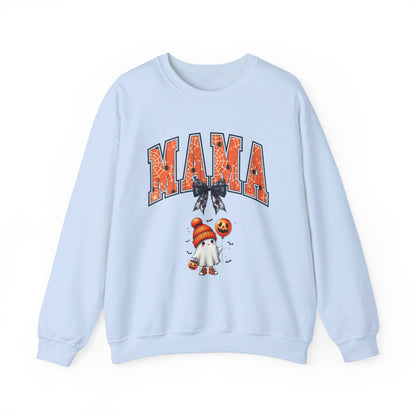 Spooky Mama Ghost Sweater Heavy Blend™ Crewneck Sweatshirt - EternalAscension