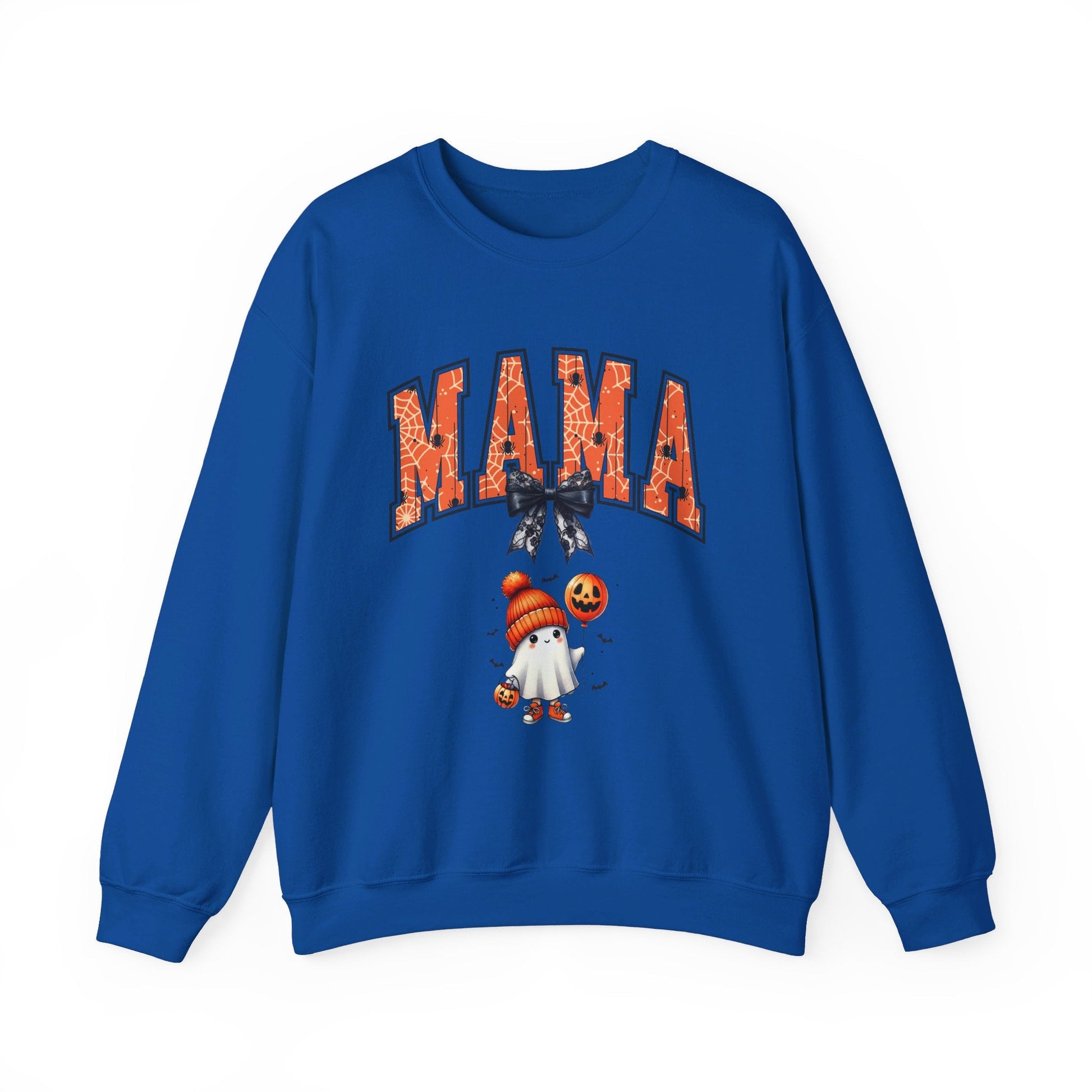 Spooky Mama Ghost Sweater Heavy Blend™ Crewneck Sweatshirt - EternalAscension