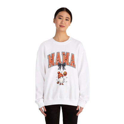 Spooky Mama Ghost Sweater Heavy Blend™ Crewneck Sweatshirt - EternalAscension