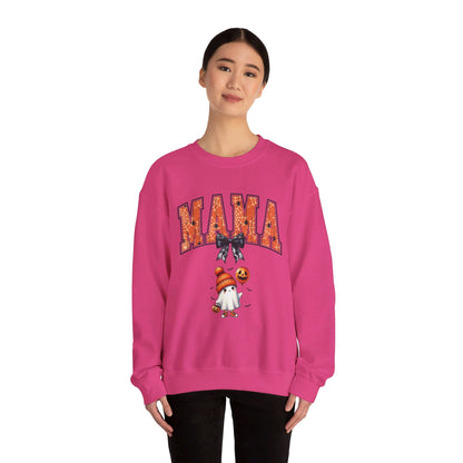 Spooky Mama Ghost Sweater Heavy Blend™ Crewneck Sweatshirt - EternalAscension