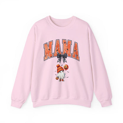 Spooky Mama Ghost Sweater Heavy Blend™ Crewneck Sweatshirt - EternalAscension