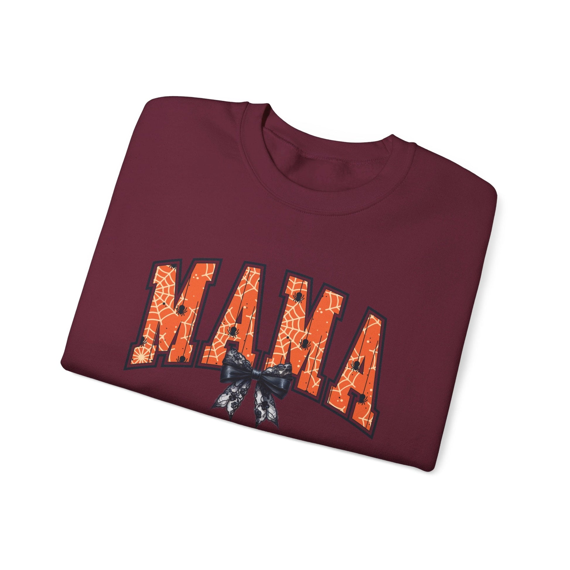 Spooky Mama Ghost Sweater Heavy Blend™ Crewneck Sweatshirt - EternalAscension
