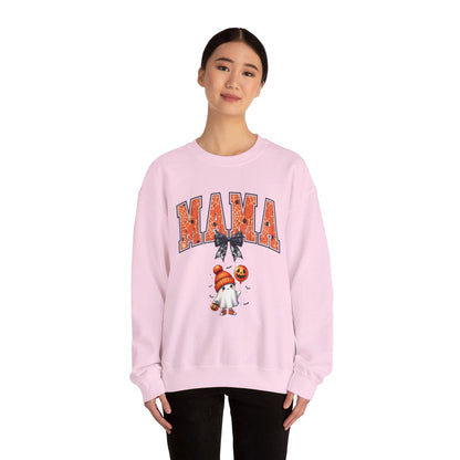 Spooky Mama Ghost Sweater Heavy Blend™ Crewneck Sweatshirt - EternalAscension