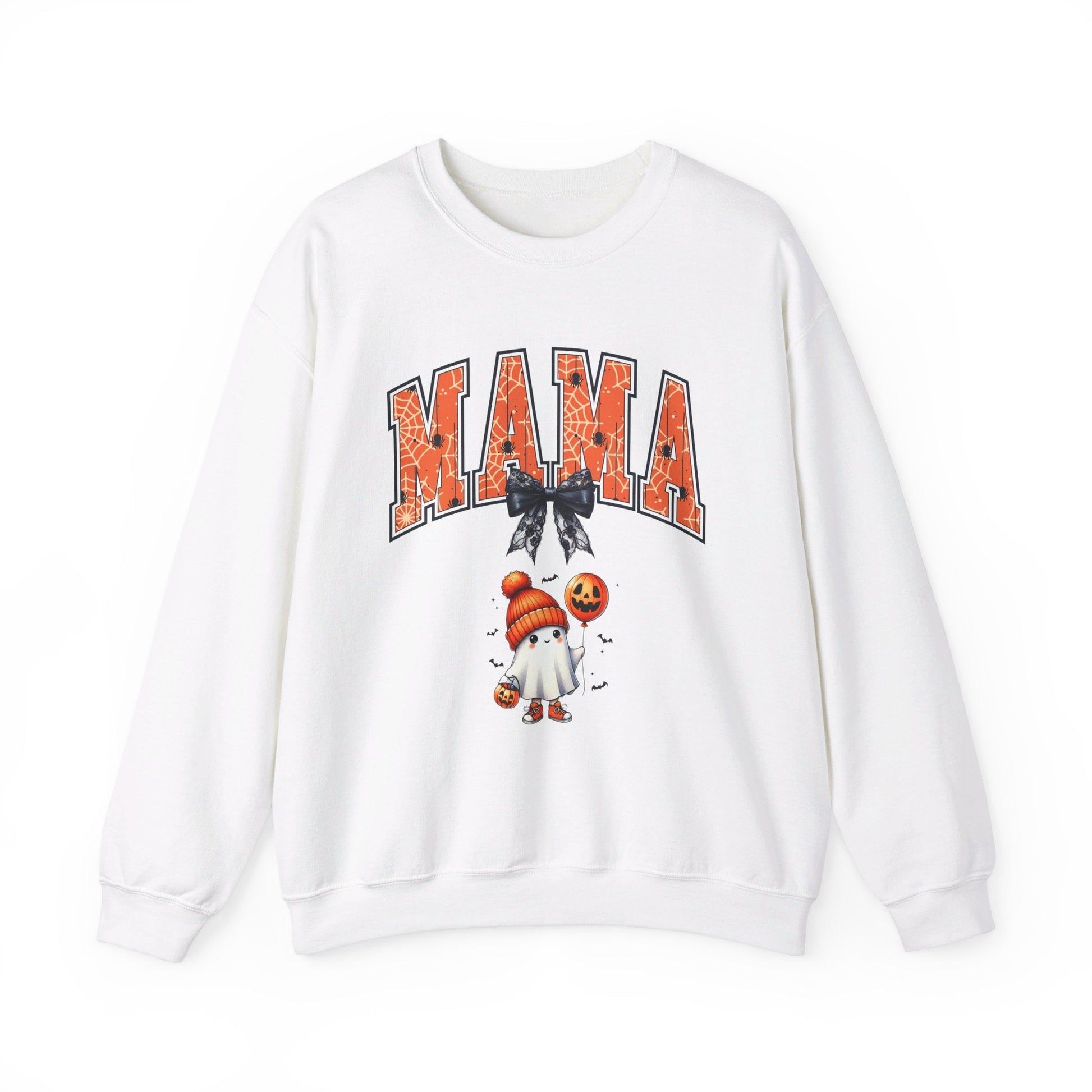 Spooky Mama Ghost Sweater Heavy Blend™ Crewneck Sweatshirt - EternalAscension