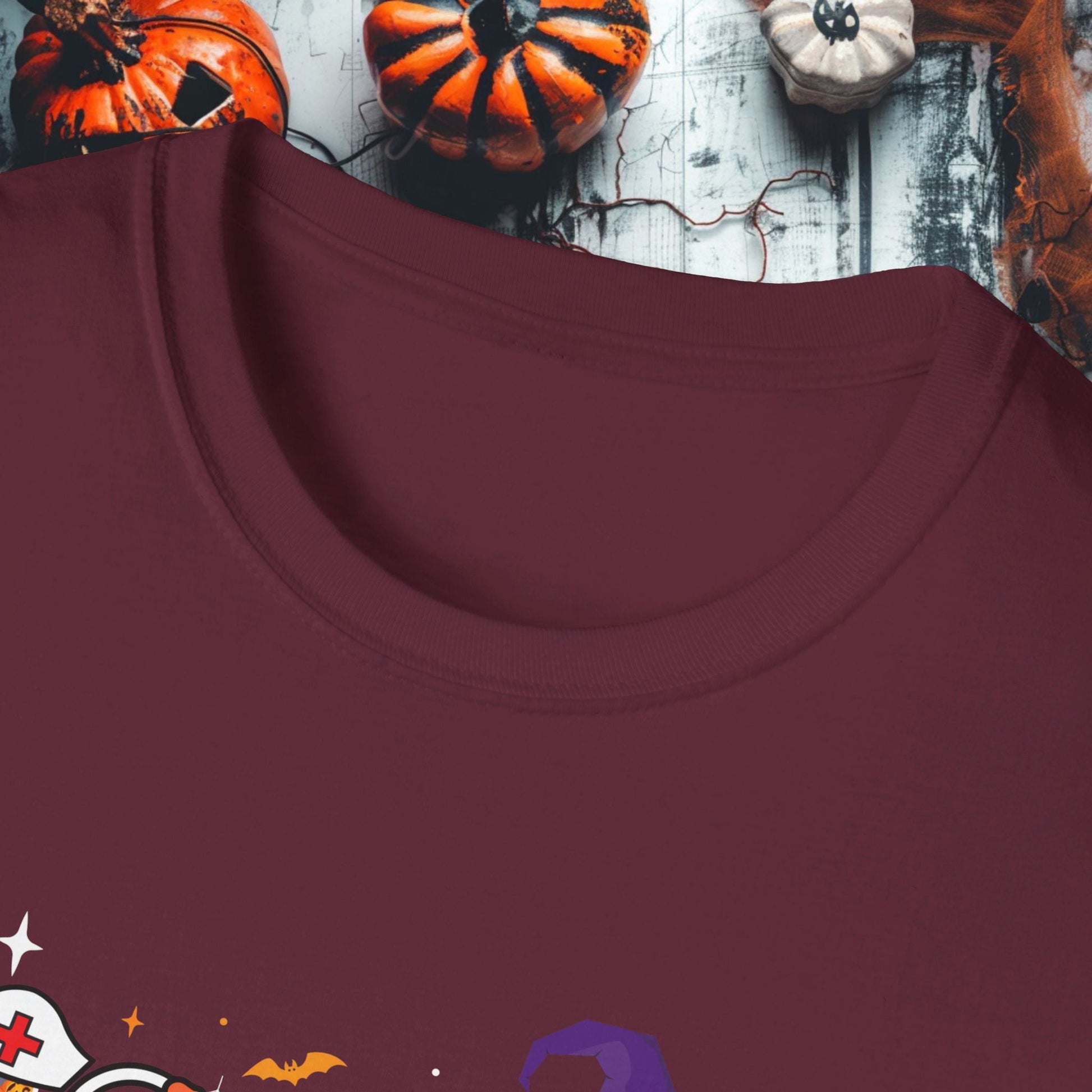 Spooky Nurse Crew Tee Unisex Softstyle T - Shirt - EternalAscension