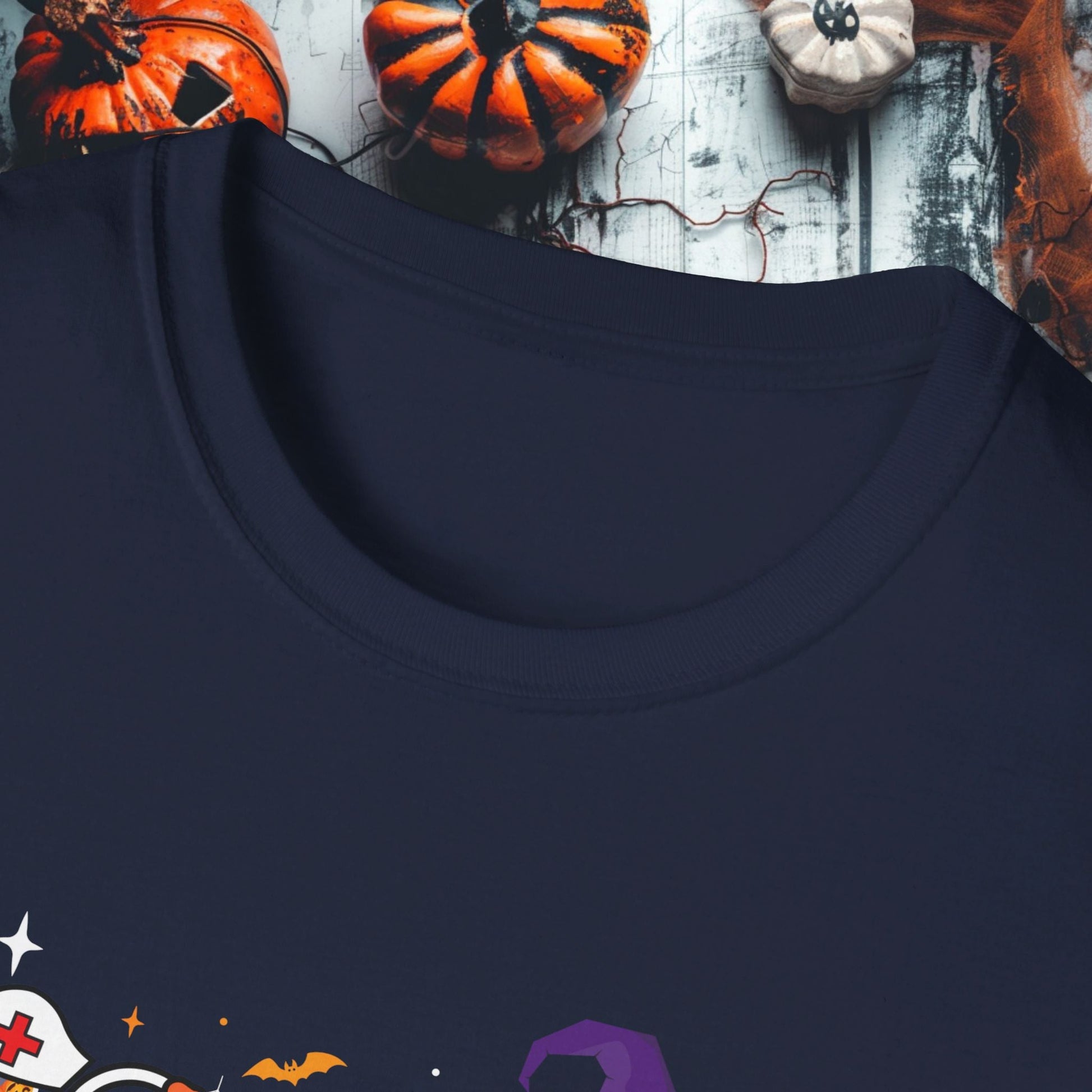 Spooky Nurse Crew Tee Unisex Softstyle T - Shirt - EternalAscension