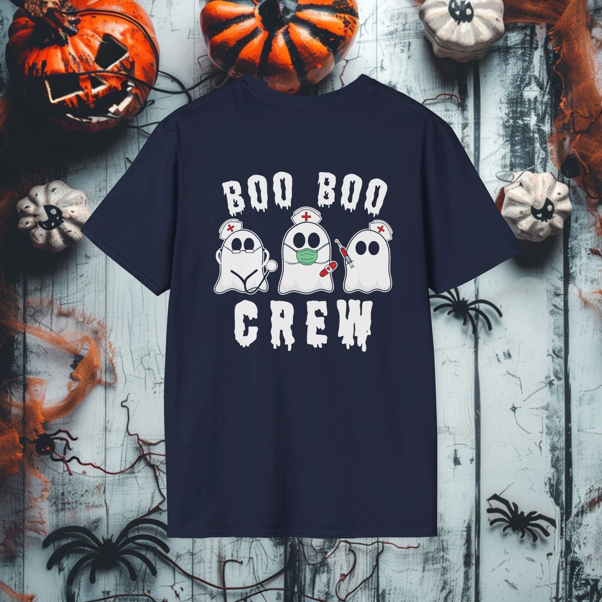 Spooky Nurse Crew Tee Unisex Softstyle T - Shirt - EternalAscension