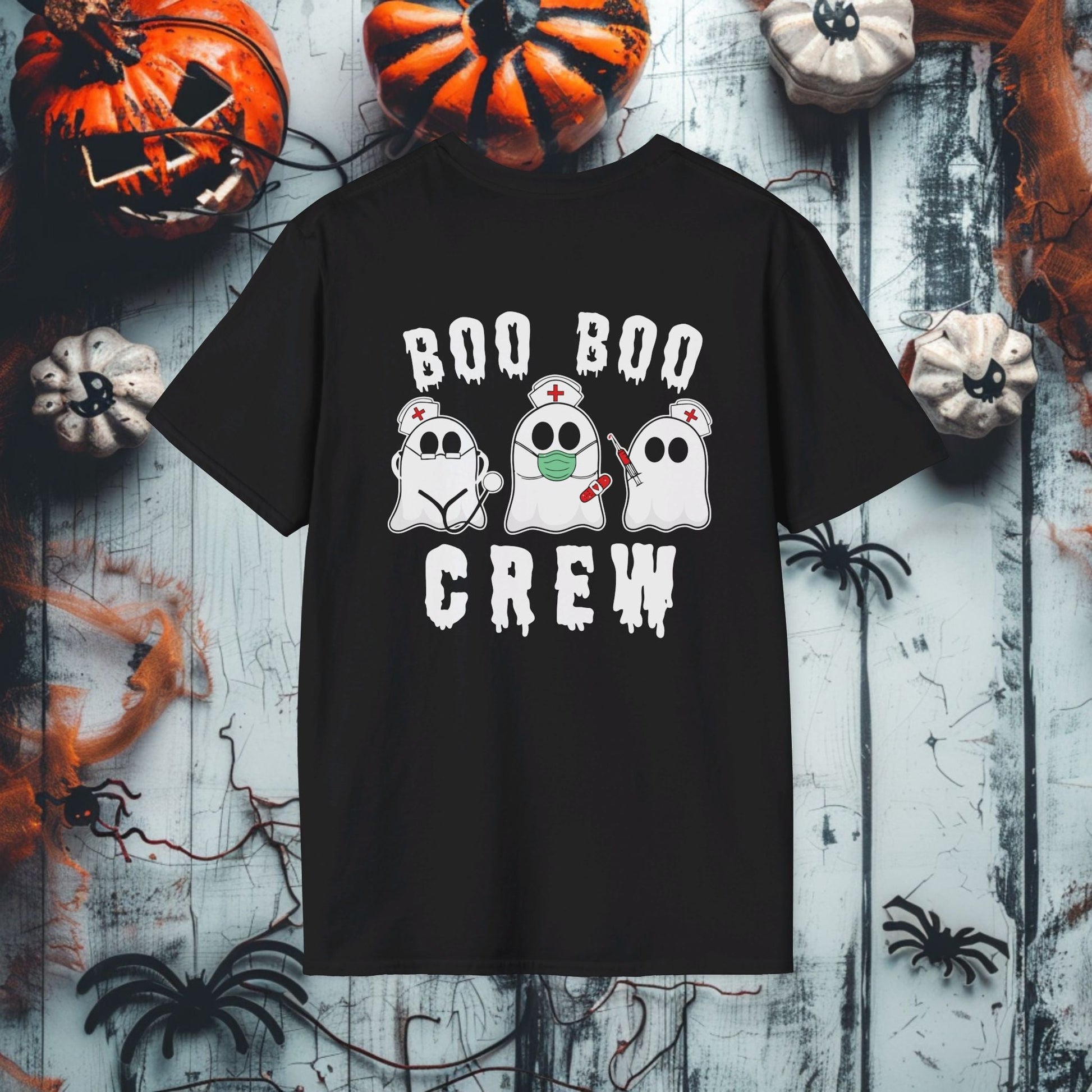 Spooky Nurse Crew Tee Unisex Softstyle T - Shirt - EternalAscension