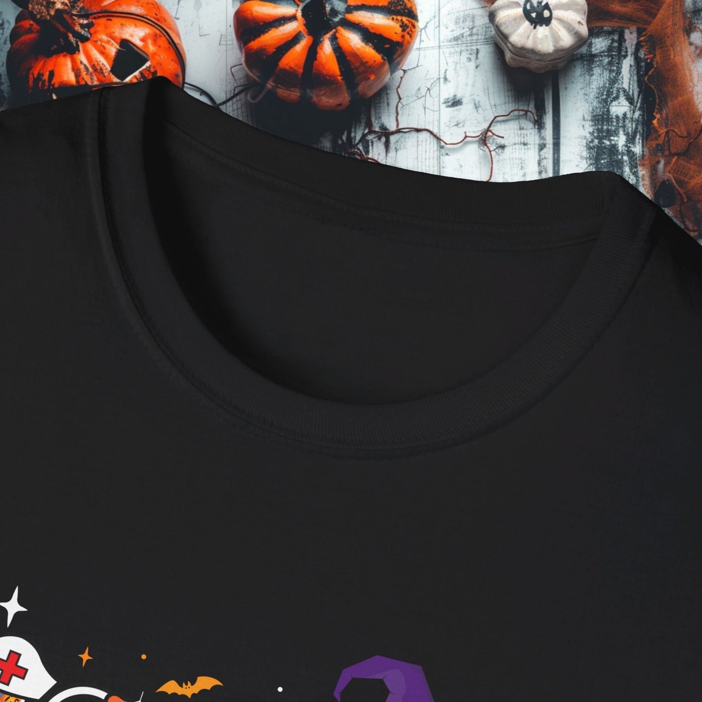 Spooky Nurse Crew Tee Unisex Softstyle T - Shirt - EternalAscension