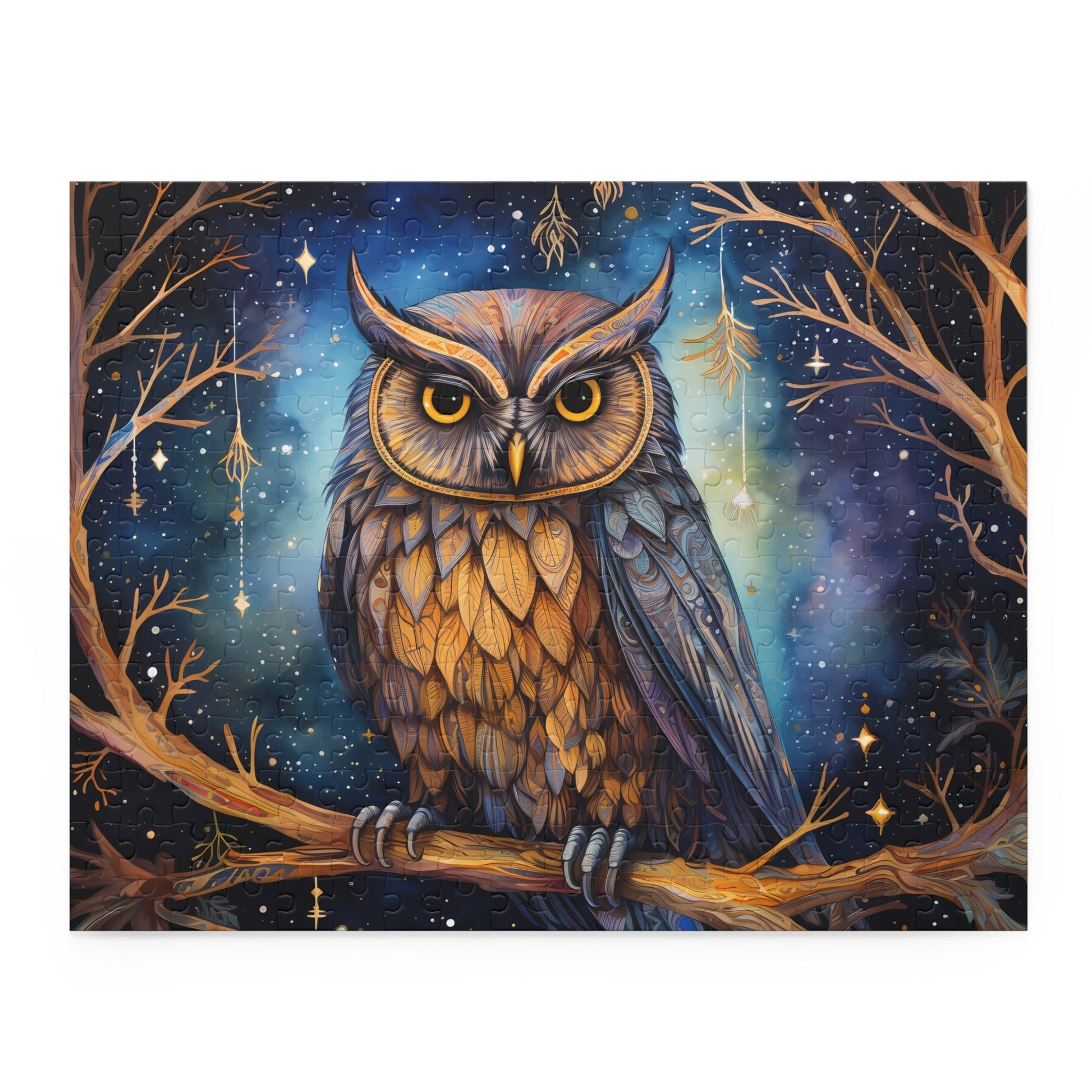 🦉✨“Starry Night Owl” Puzzle🧩 (120, 252, 500 - Piece) - EternalAscension