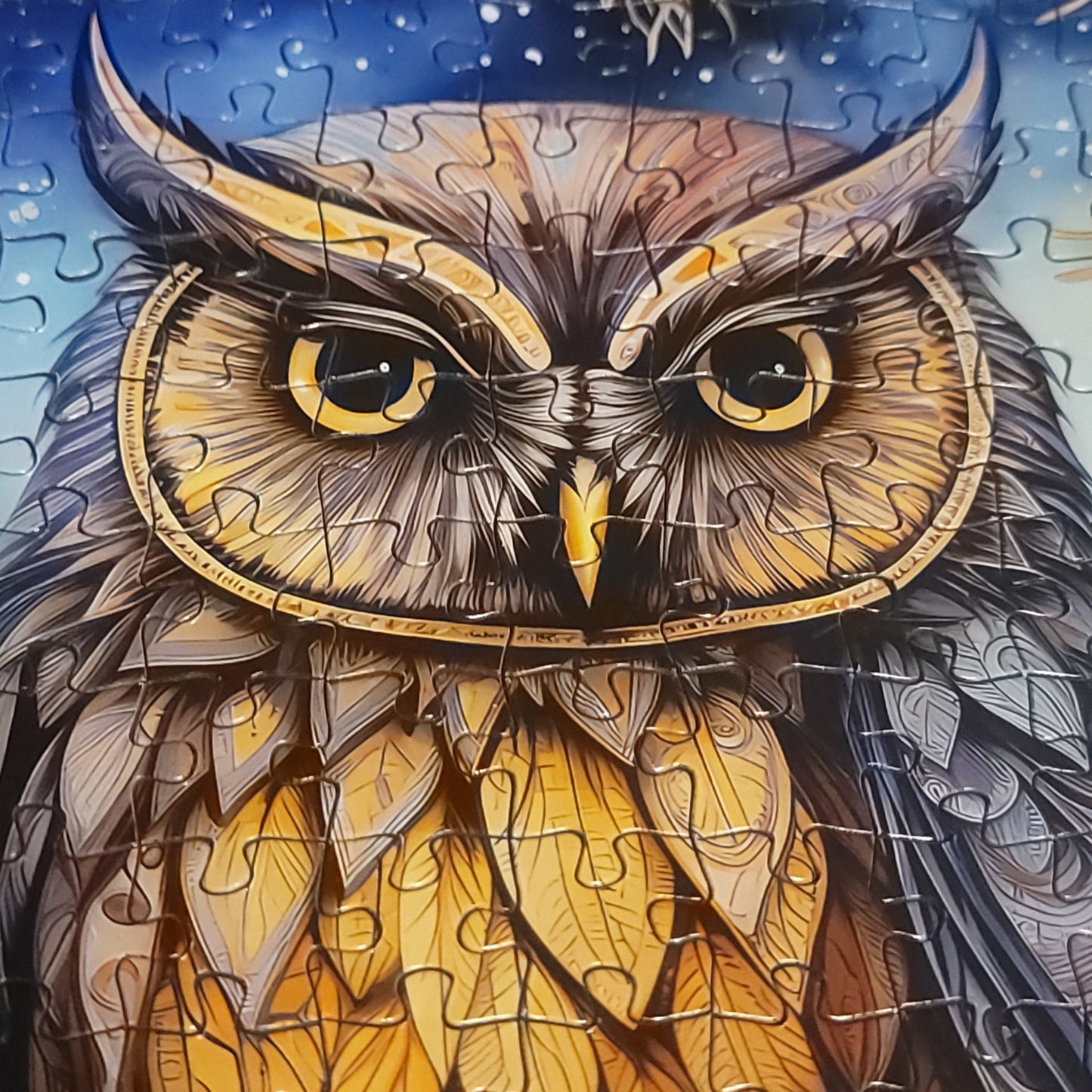 🦉✨“Starry Night Owl” Puzzle🧩 (120, 252, 500 - Piece) - EternalAscension