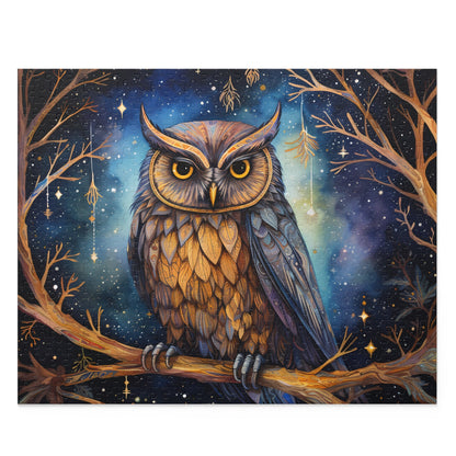 🦉✨“Starry Night Owl” Puzzle🧩 (120, 252, 500 - Piece) - EternalAscension