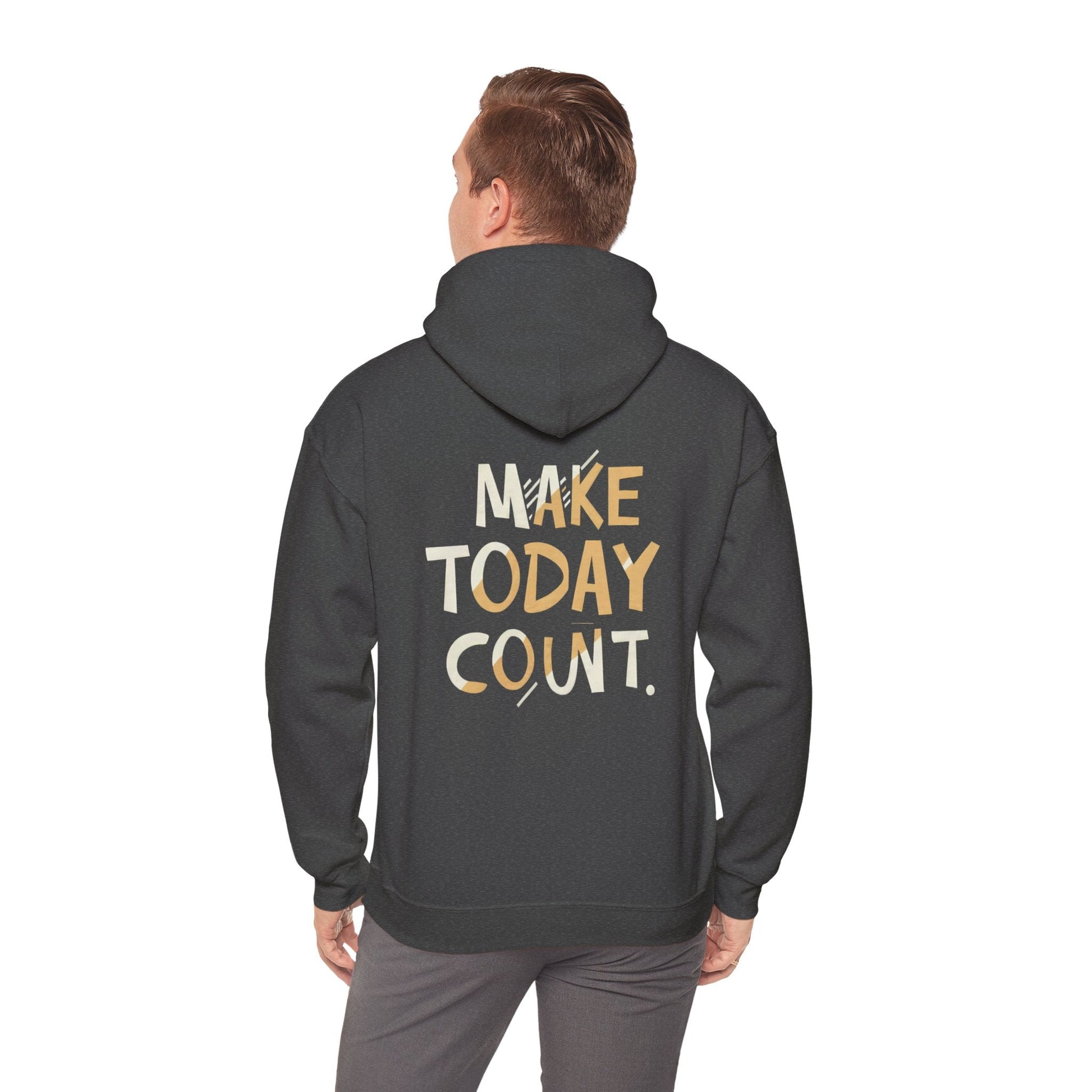 Stay Wild and Free! and Make Today COUNT! Unisex Heavy Blend™ Hooded Sweatshirt - EternalAscension