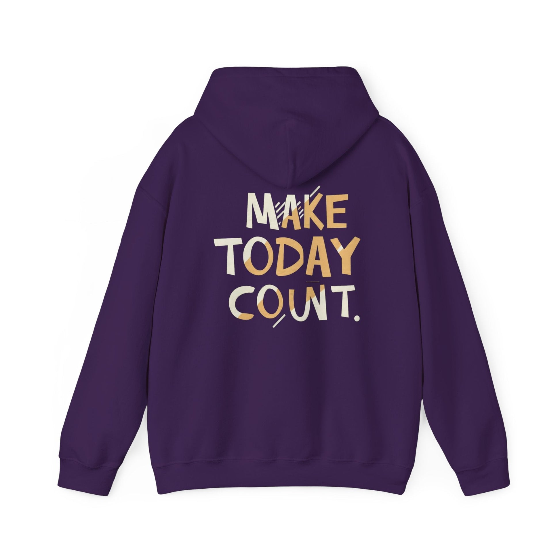 Stay Wild and Free! and Make Today COUNT! Unisex Heavy Blend™ Hooded Sweatshirt - EternalAscension