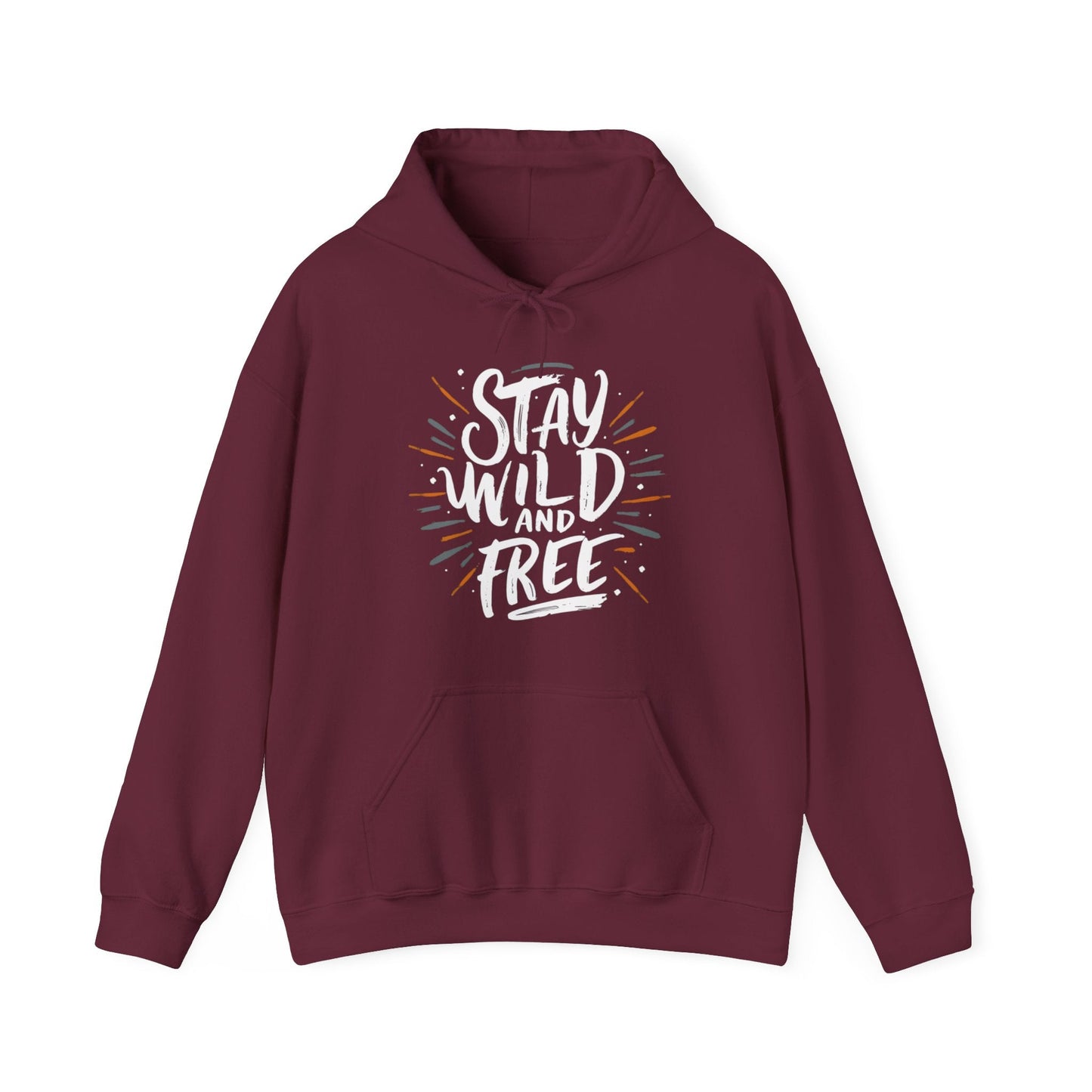 Stay Wild and Free! and Make Today COUNT! Unisex Heavy Blend™ Hooded Sweatshirt - EternalAscension