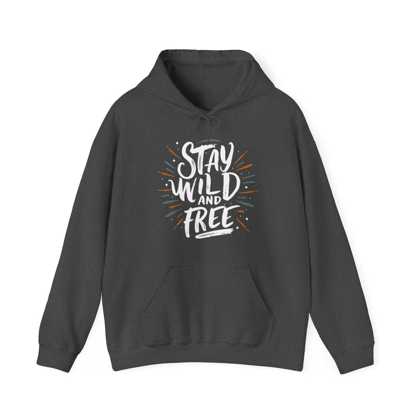 Stay Wild and Free! and Make Today COUNT! Unisex Heavy Blend™ Hooded Sweatshirt - EternalAscension