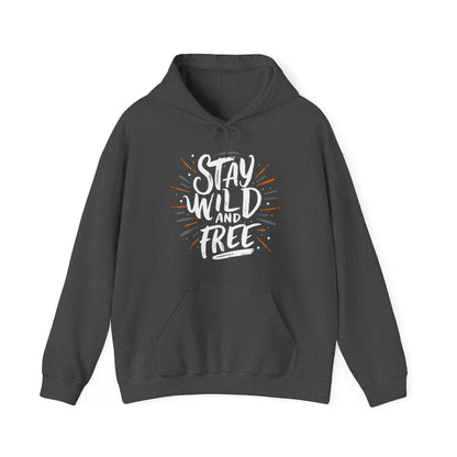 Stay Wild and Free! and Make Today COUNT! Unisex Heavy Blend™ Hooded Sweatshirt - EternalAscension