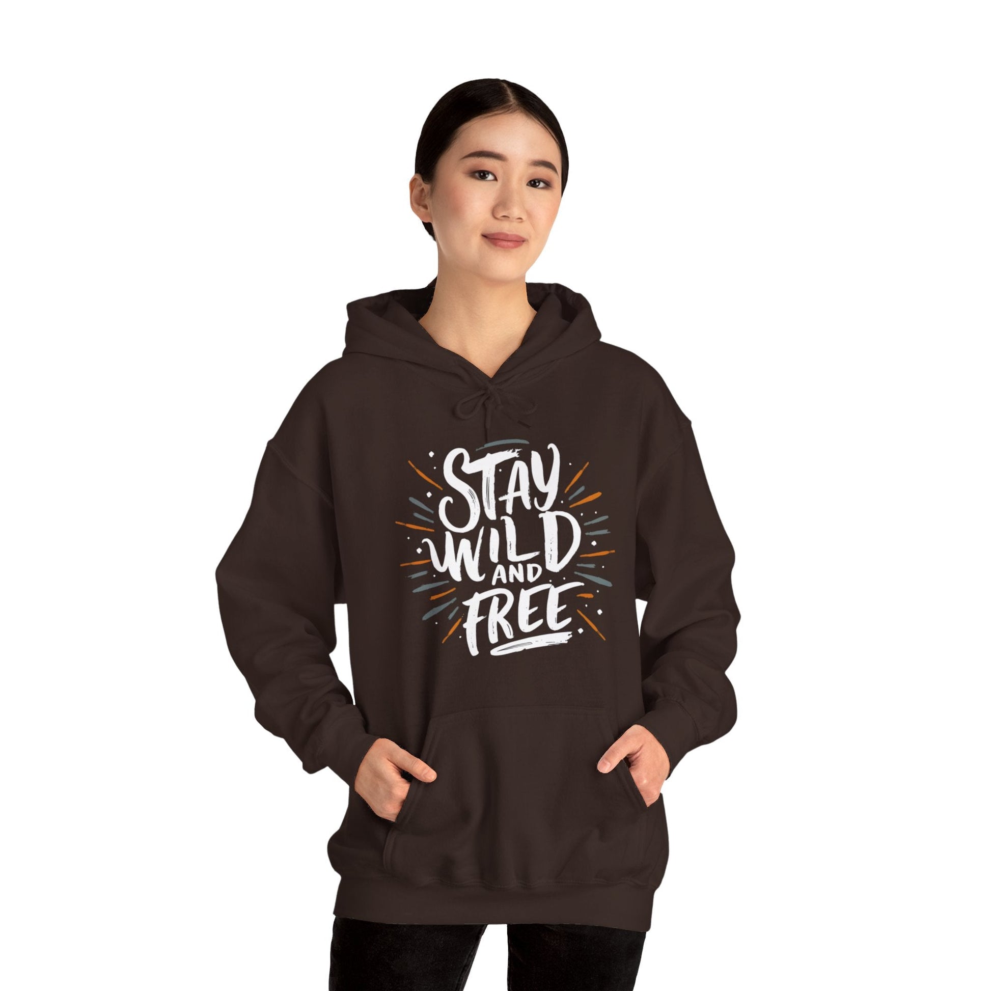 Stay Wild and Free! and Make Today COUNT! Unisex Heavy Blend™ Hooded Sweatshirt - EternalAscension