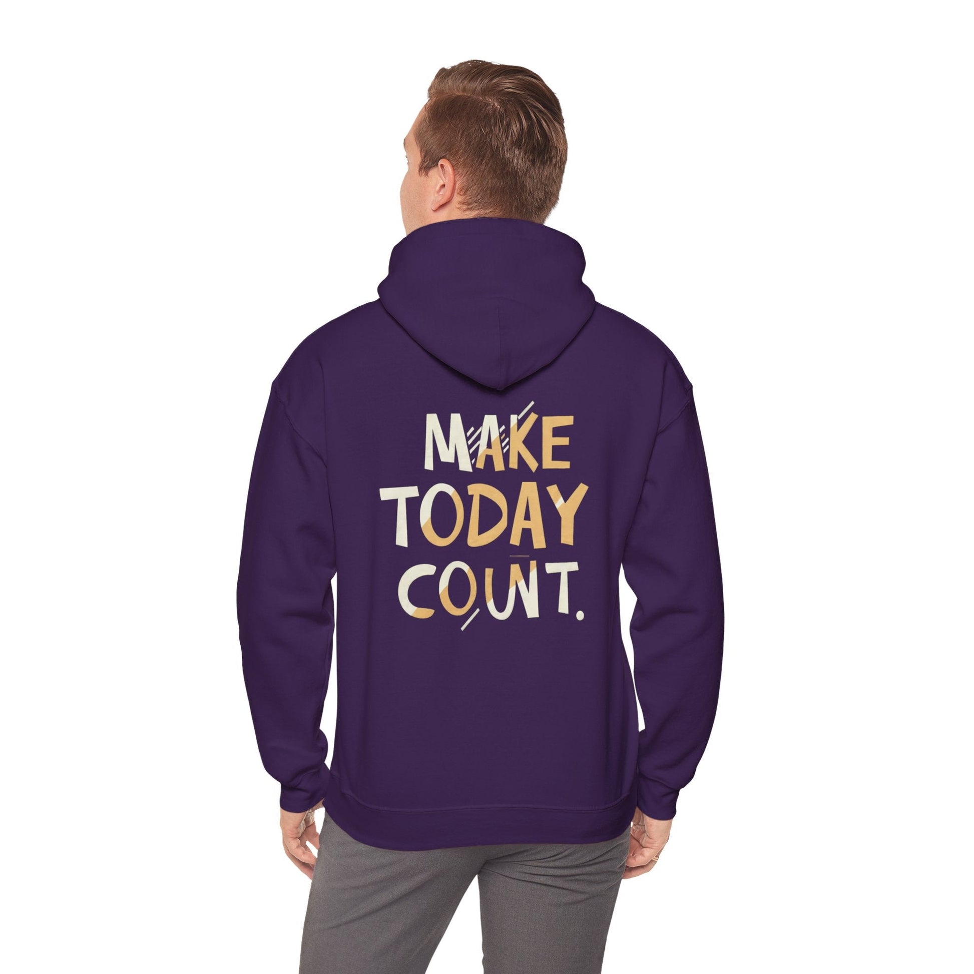 Stay Wild and Free! and Make Today COUNT! Unisex Heavy Blend™ Hooded Sweatshirt - EternalAscension