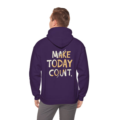 Stay Wild and Free! and Make Today COUNT! Unisex Heavy Blend™ Hooded Sweatshirt - EternalAscension