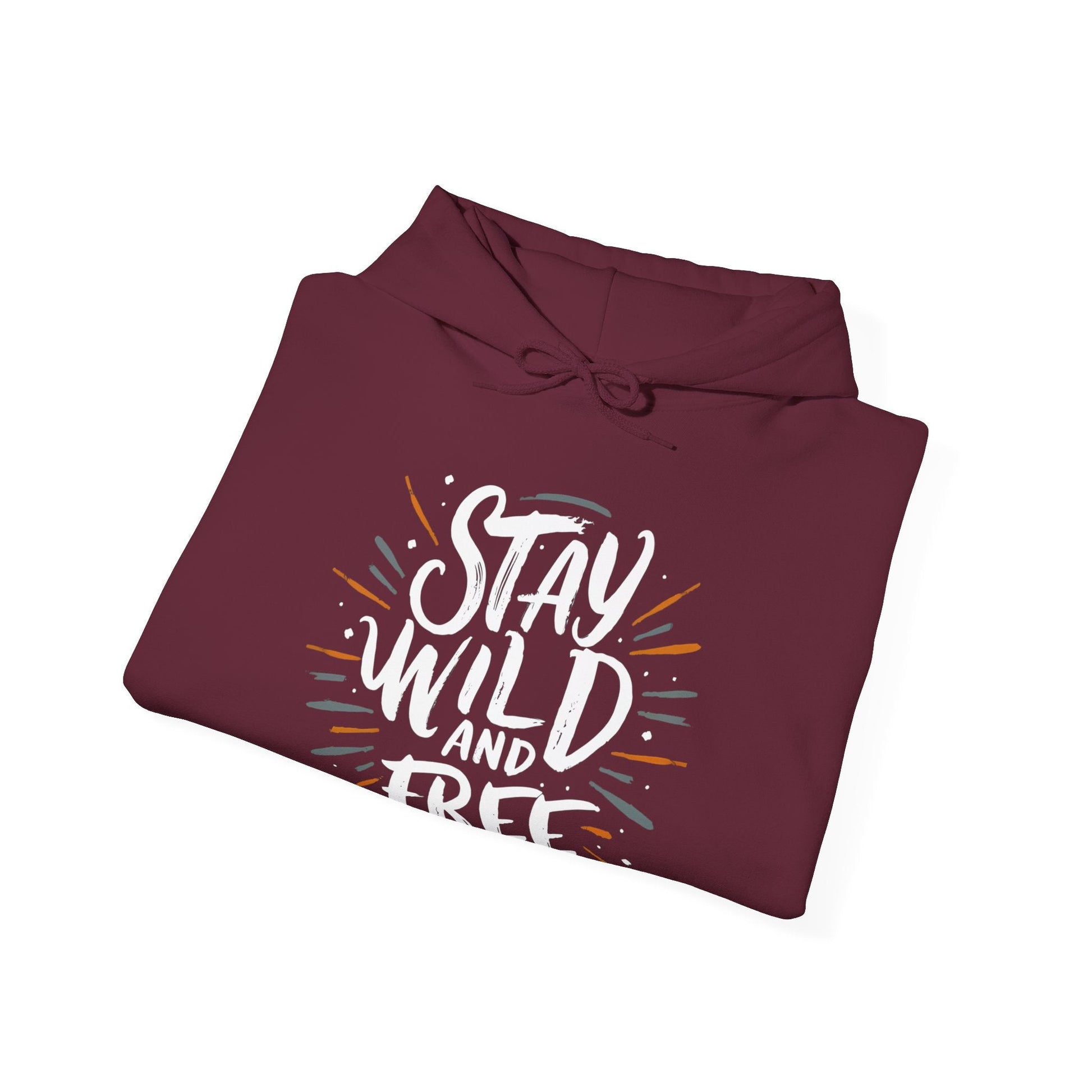 Stay Wild and Free! and Make Today COUNT! Unisex Heavy Blend™ Hooded Sweatshirt - EternalAscension