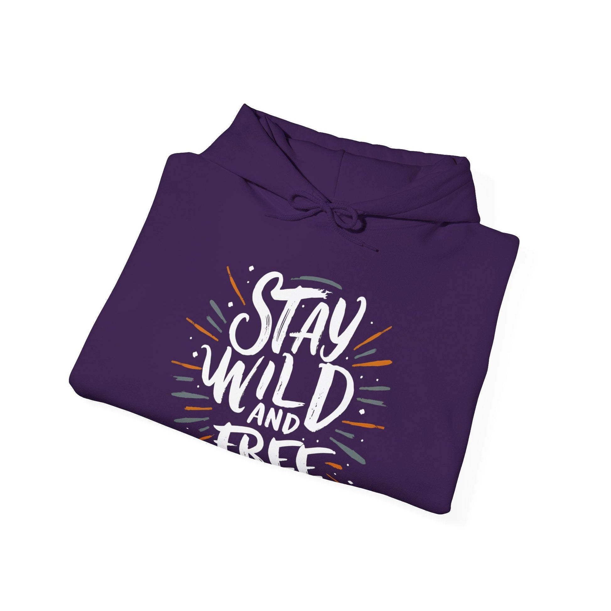 Stay Wild and Free! and Make Today COUNT! Unisex Heavy Blend™ Hooded Sweatshirt - EternalAscension