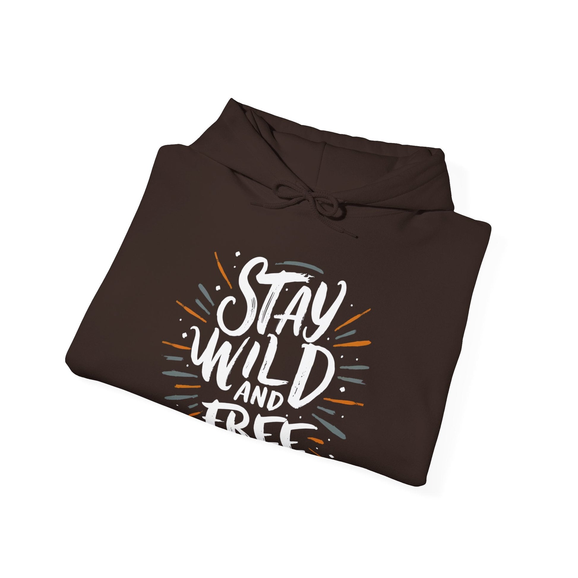 Stay Wild and Free! and Make Today COUNT! Unisex Heavy Blend™ Hooded Sweatshirt - EternalAscension
