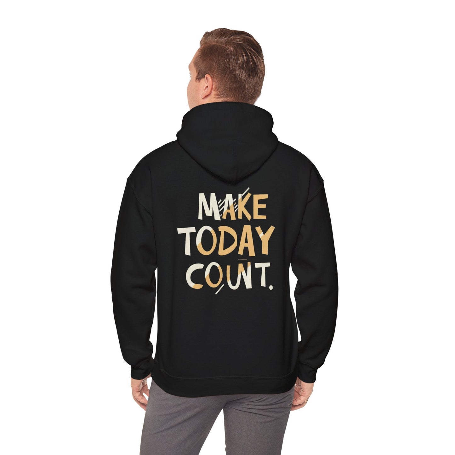 Stay Wild and Free! and Make Today COUNT! Unisex Heavy Blend™ Hooded Sweatshirt - EternalAscension